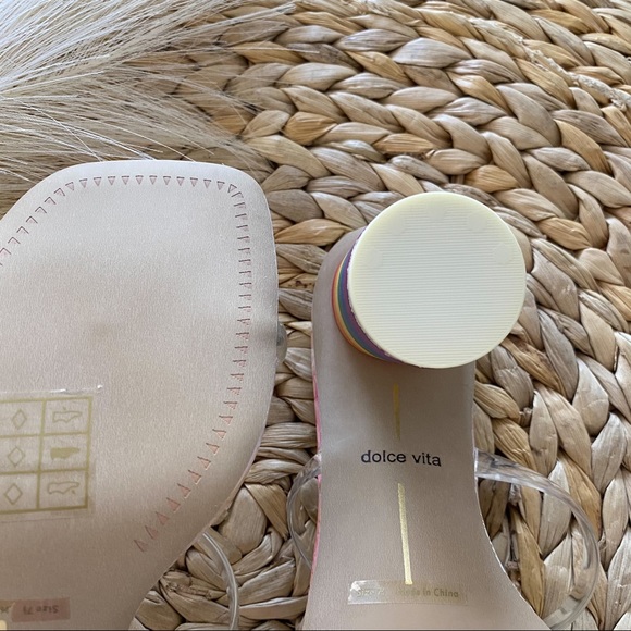 Dolce Vita Trevor Noles Pride Rainbow Heel Sandal - Picture 11 of 13